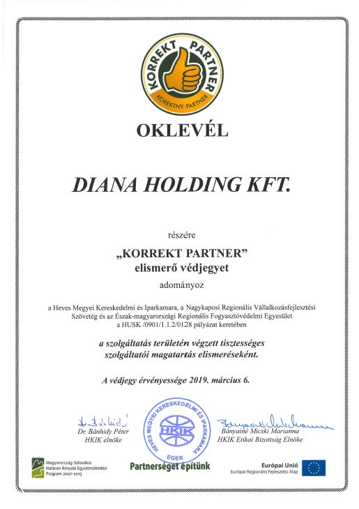Védjegy_Diana Holding Kft-Korrekt Partner